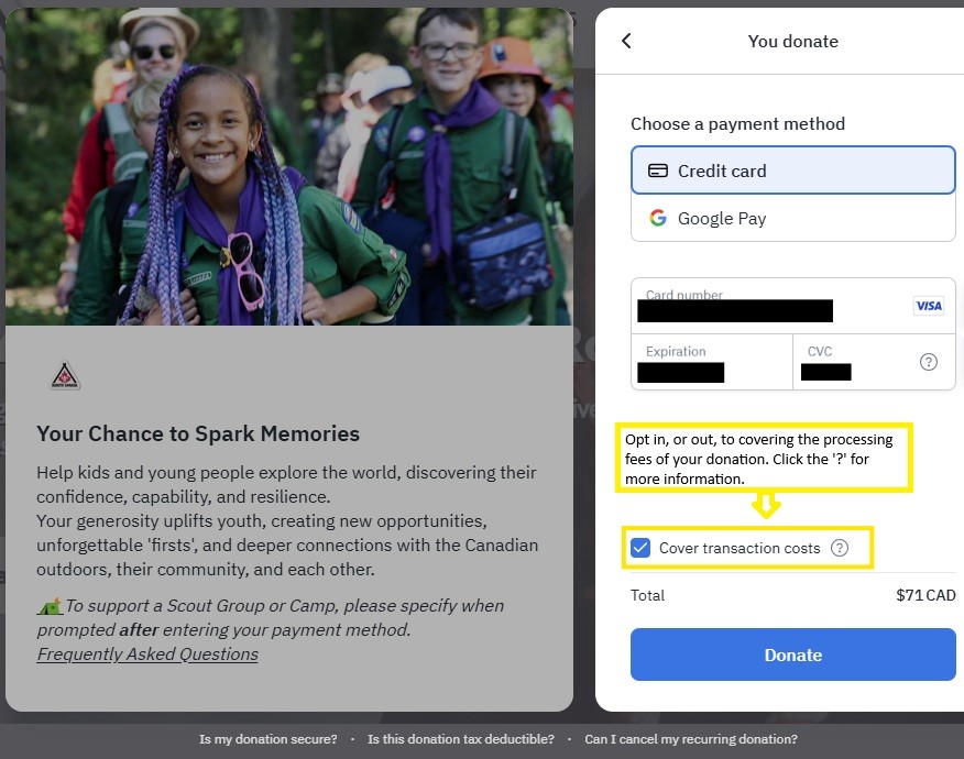 A screenshot of a screenshot of a donation
AI-generated content may be incorrect.
